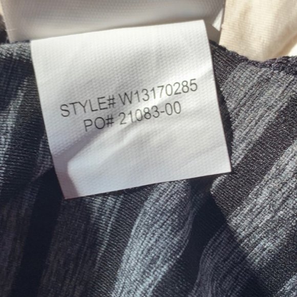 Prana Womens Small Filament Strappy Tank Top Gray and Black Stripe Built in Bra - Picture 12 of 12